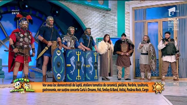 Platoul Neatza s-a transformat &icirc;ntr-un c&acirc;mp de bătălie. Dacii şi rom&acirc;nii s-au luptat, &icirc;n direct!