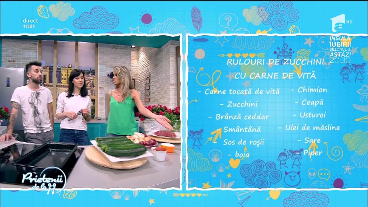 Andreea Moldovan găteşte "Rulouri de zucchini cu carne de vită"