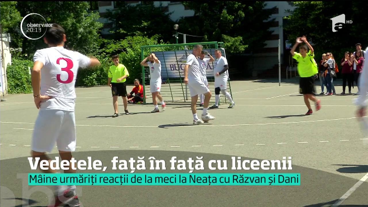 Antena Playground a ajuns la "Colegiul Mihai Viteazul"! Veteranii fotbalului românesc şi puştii de liceu şi-au dat întâlnire pe "terenul de joacă"