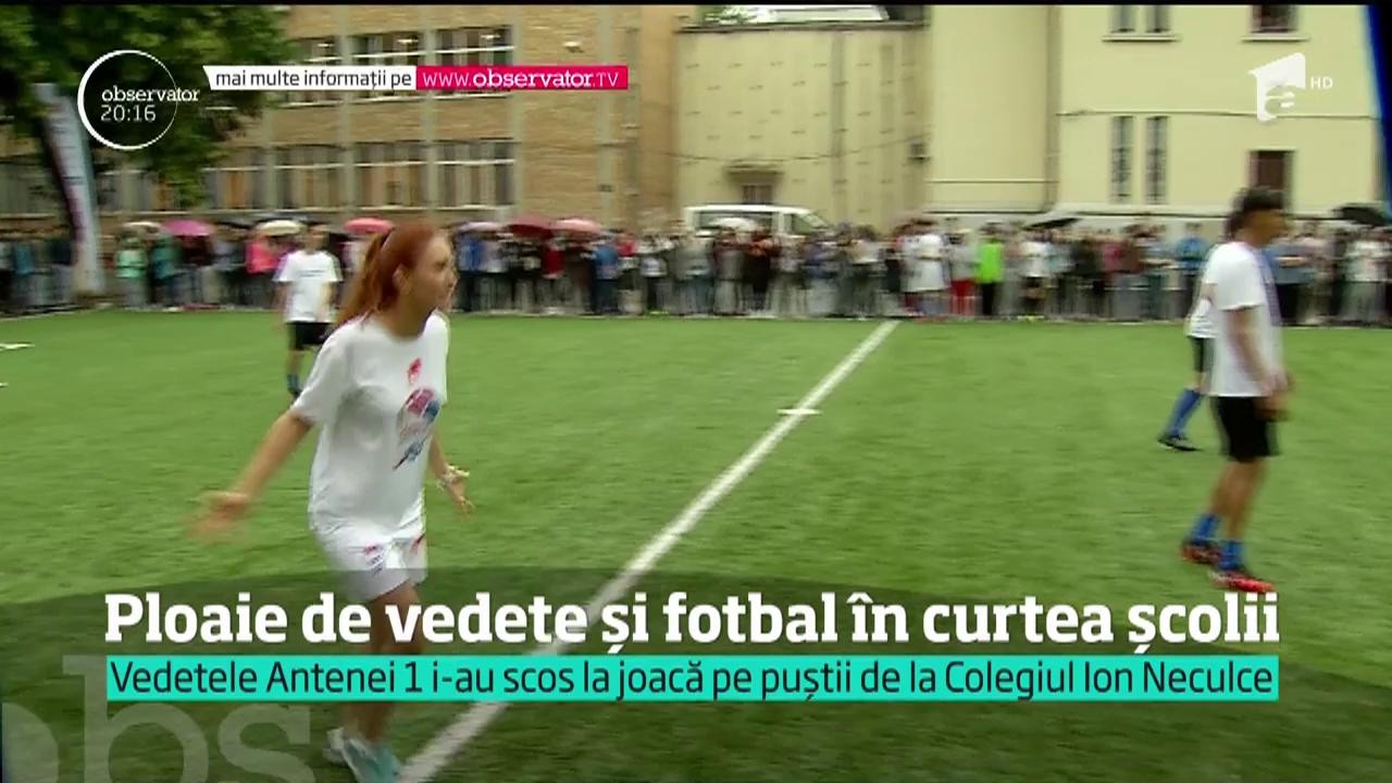 "Antena 1 îţi aduce vedete în liceu". Starurile Antenei 1 i-au scos la joacă pe puștii de la Colegiul Ion Neculce