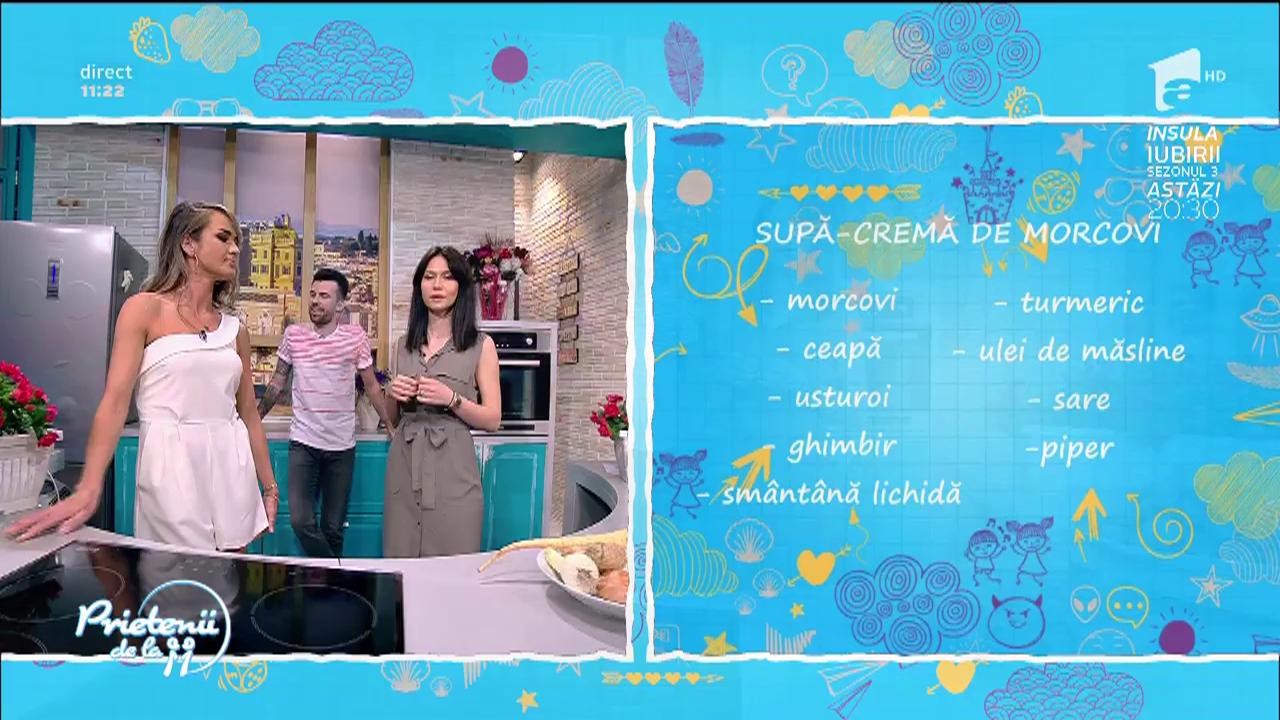 Andreea Moldovan găteşte o "Supă cremă de morcovi"