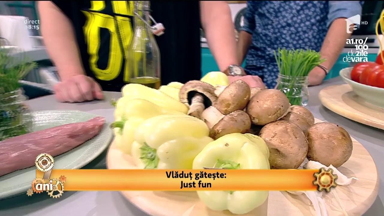 "Just fun", un preparat delicios cu paste și multe legume