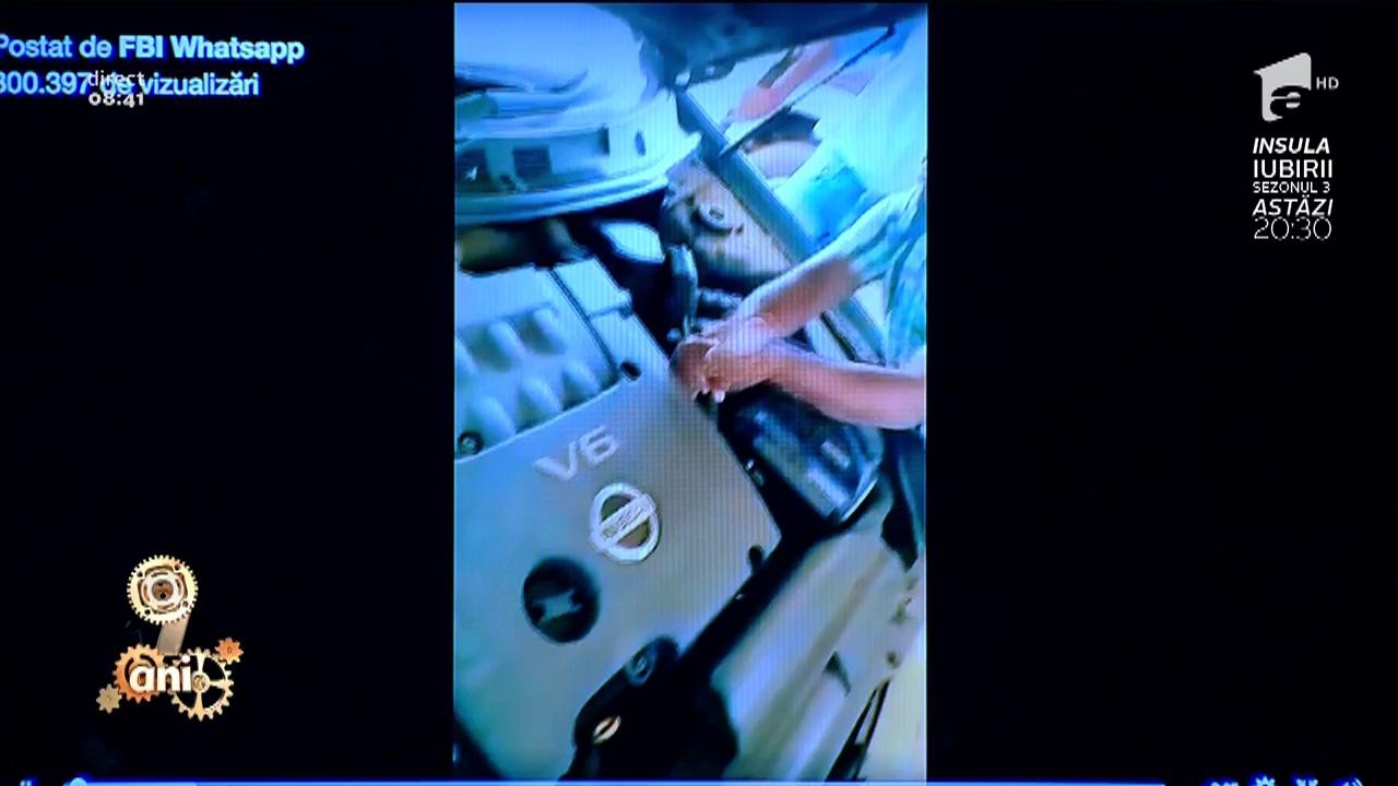 Smiley News: A găsit un şarpe uriaş &icirc;n motor
