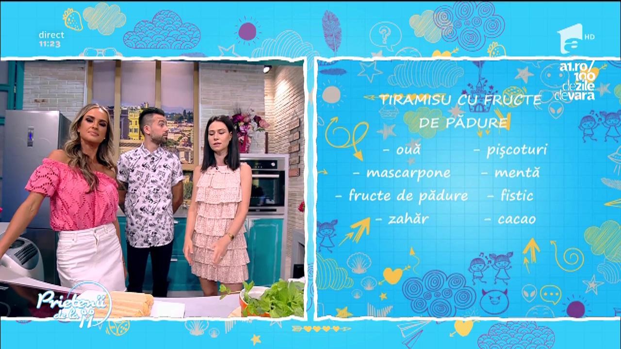 Andreea Moldovan găteşte "Tiramisu cu fructe de pădure"