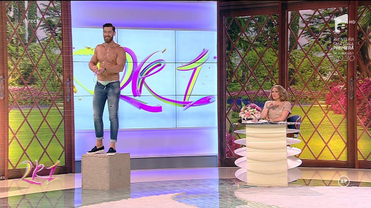 Cea mai sexy ISPITĂ MASCULINĂ, un adevărat show de striptease. Cum a reacţionat Mirela Vaida când a văzut mişcările lui Robert Popescu