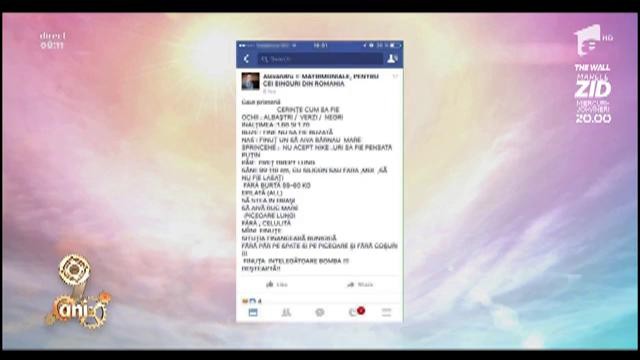 Rubrica "Dec&acirc;t un prieten &icirc;n plus pe Facebook, mai bine un prieten &icirc;n minus". Mesajul zilei: "Nu more c&acirc;nd vor c&acirc;ini nici eu c&acirc;nd vor unii"