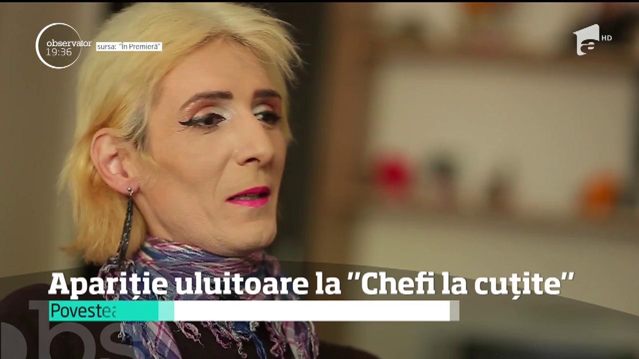 Apariție uluitoare la "Chefi la cuţite". El este primul transgender care participă la show