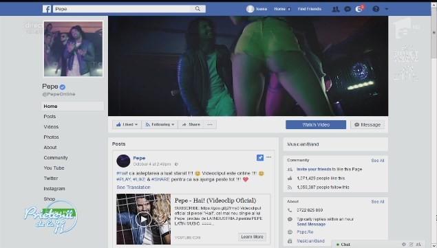 Pepe, probleme cu fanii de pe Facebook din cauza scenelor sexy din ultimul său videoclip: ”Au încercat să-mi dea report, însă le-am dat exemple mai mișto...”