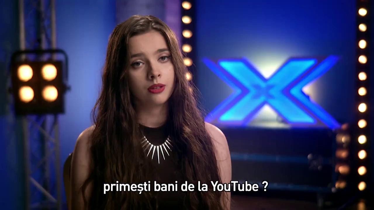 Teodora Palade, o viitoare profesoară, de pe Youtube, direct pe scena ”X Factor”