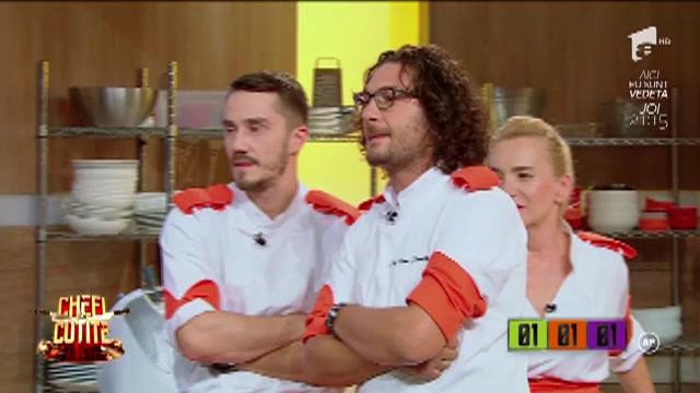 Toate cele trei echipe au intrat la duel! Chef Dumitrescu: "Măcar echipa mov să fie fericită"