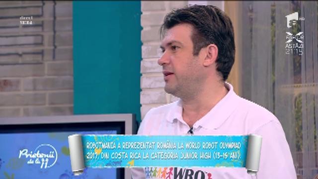 Robotmania, echipa care a reprezentat Rom&acirc;nia la World Robot Olympiad 2017, a venit la "Prietenii de la 11"