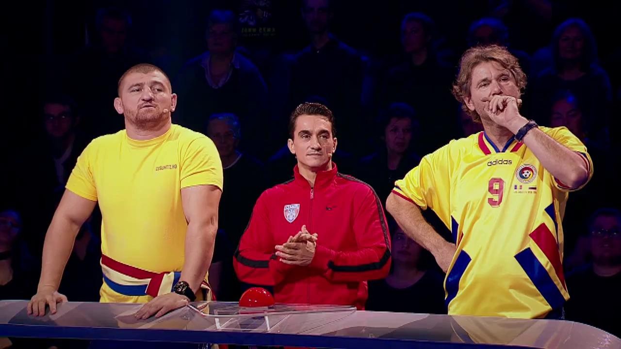 Florin Răducioiu, Marian Drăgulescu și Cătălin Moroșanu la  “Guess My Age – Ghicește vârsta”. Runda a cincea le-a adus-o în faţă pe Alexandra