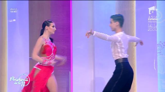Cosmin Paraschiv și Iulia Petre, demonstrație de Cha Cha la "Prietenii de la 11"