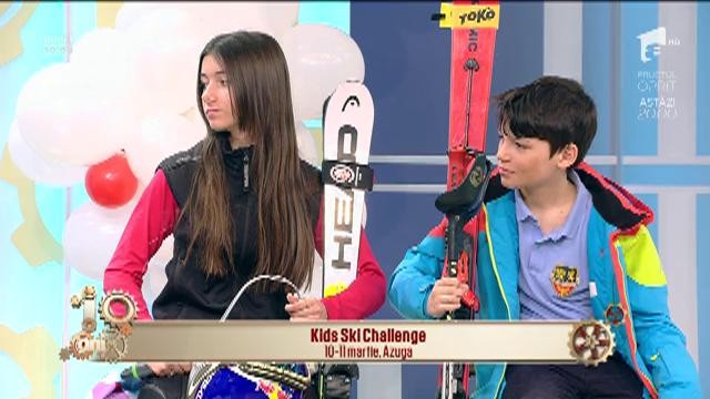 Programul &icirc;ntrecerii Kids Ski Challenge, prima ediție. Evenimentul are loc  &icirc;n weekendul 10-11 martie, &icirc;n Azuga