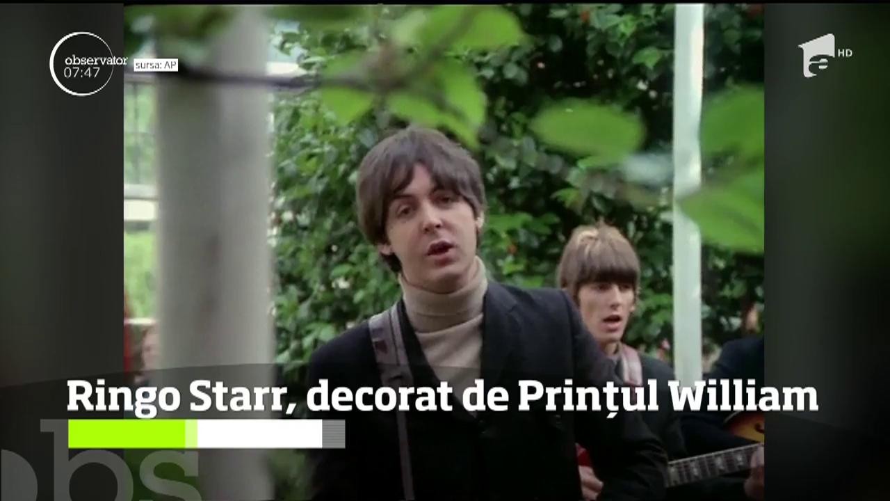 Ringo Starr a primit titlul de cavaler al Coroanei Britanice de la ...