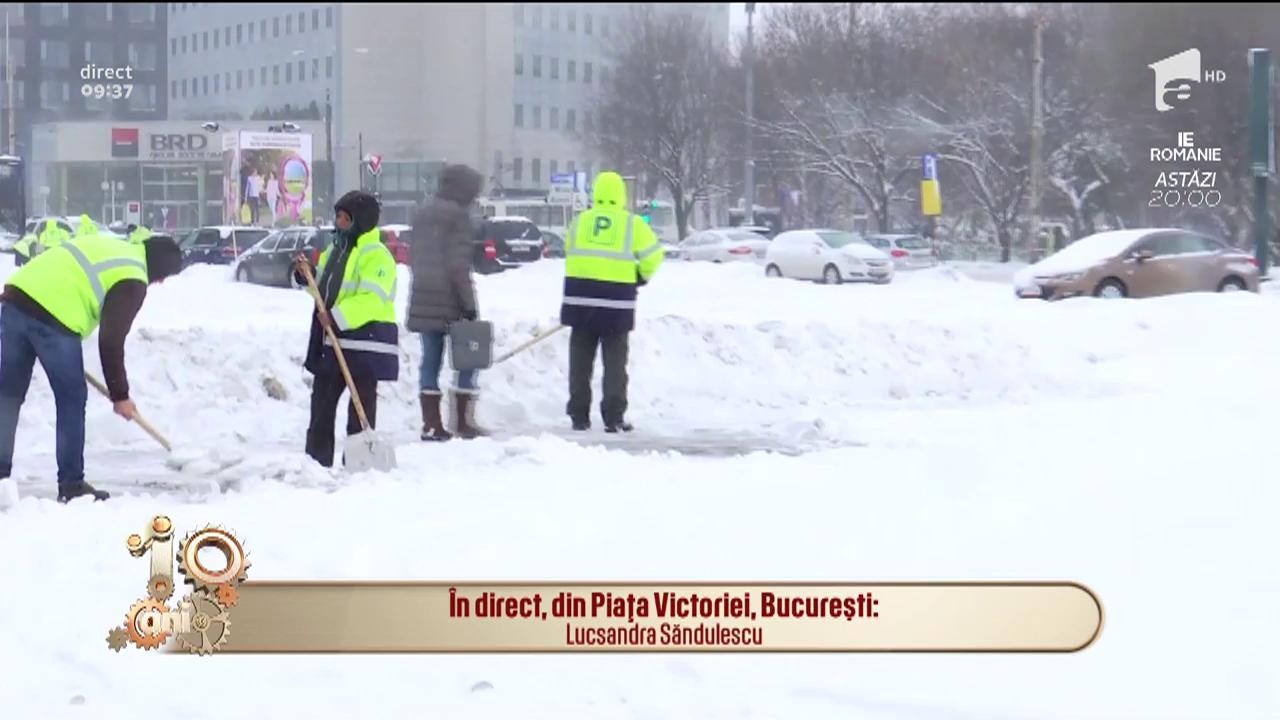 Iarna a luat Capitala prin surprindere! Circulația &icirc;n mijlocul Bucureștiului este aproape blocată