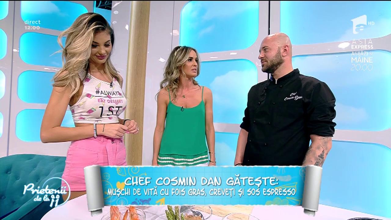 Chef Cosmin Dan gătește "Mușchi de vită cu Fois Gras, creveți și sos expresso"