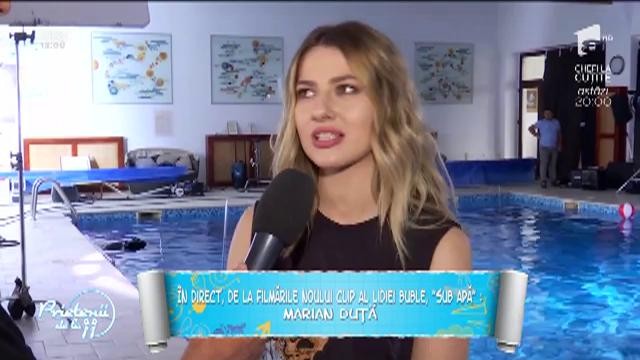 Lidia Buble &icirc;şi filmează noul clip sub apă!: &rdquo;P&acirc;nă acum abia intram &icirc;n apă și atunci cu m&acirc;na la nas. Acum trebuie &icirc;not cu ochii deschiși și să c&acirc;nt&rdquo;