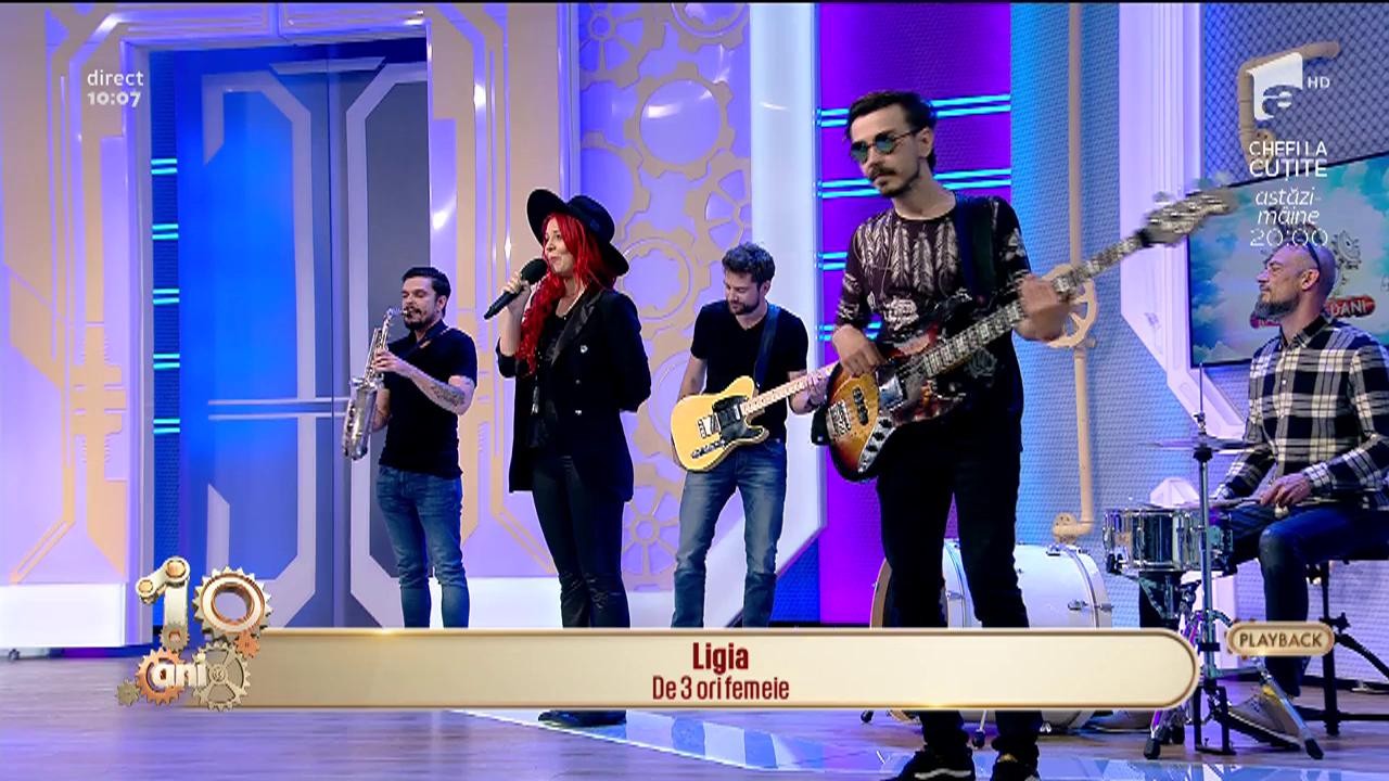 Ligia c&acirc;ntă, la Neatza, melodai "De 3 ori femeie"