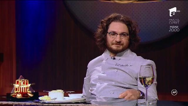 Un inspector ANAF la Chefi la cuţite! Gheorghe Davidel face un desert special pentru chef Florin Dumitrescu