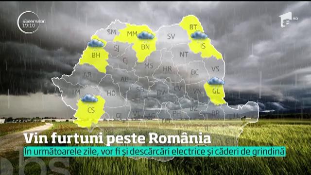 A fost emis COD PORTOCALIU! CICLON cu furtuni, ploi abundente, tunete și fulgere, peste Rom&acirc;nia