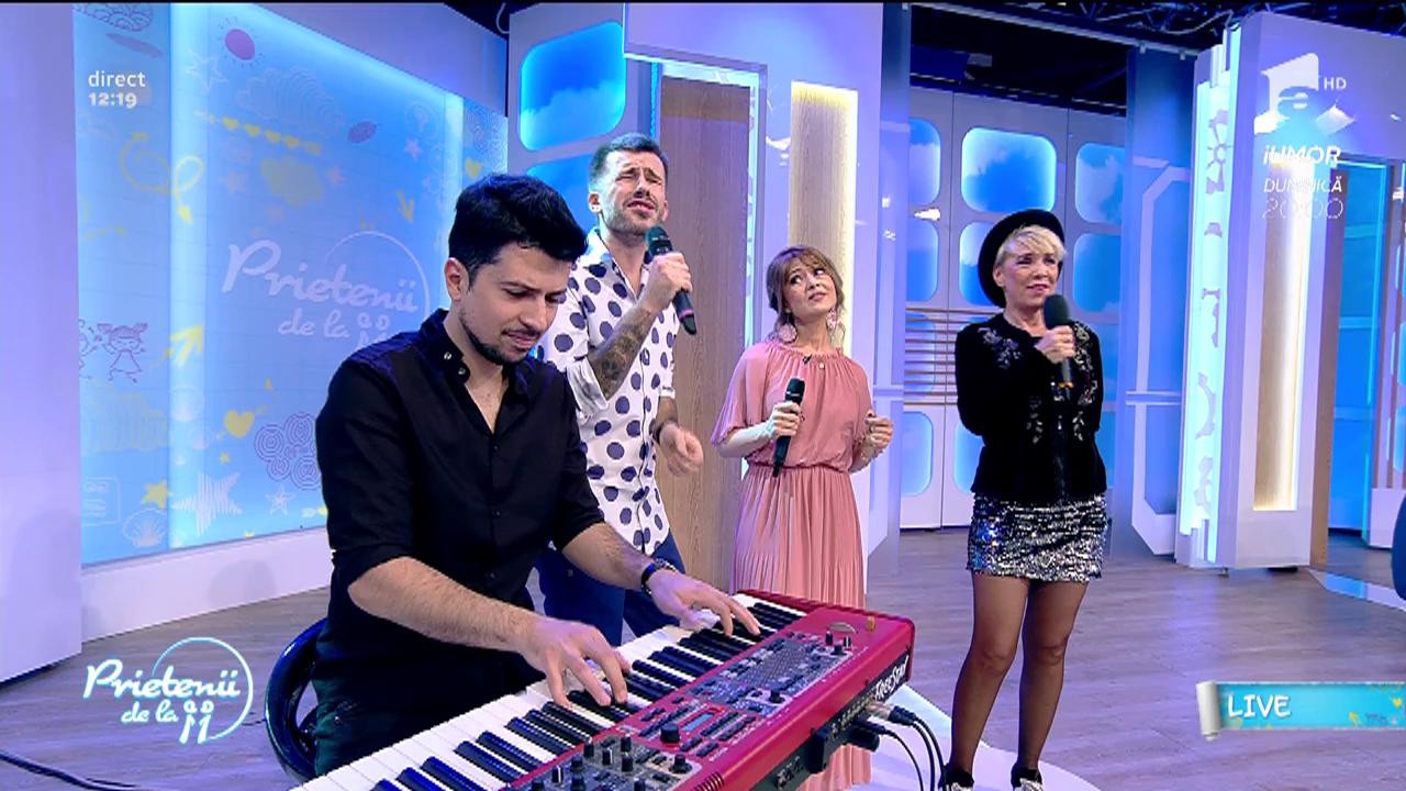 Oana S&icirc;rbu, Silvia Dumitrescu și Florin Ristei c&acirc;ntă live melodia &bdquo;Ani de liceu&rdquo;
