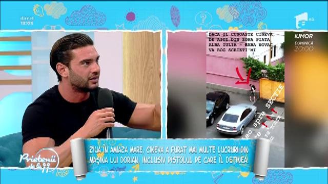 Dorian Popa a fost jefuit &icirc;n plină zi: &rdquo;Mi-a luat inclusiv pistolul. Voi oferi o reconpensă!&rdquo;
