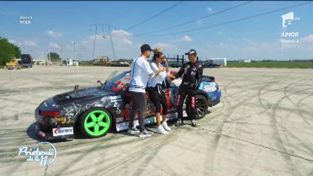 Senzații tari pe pistă. Florin Ristei și Ramona, drifturi spectaculoase și mulți cai putere