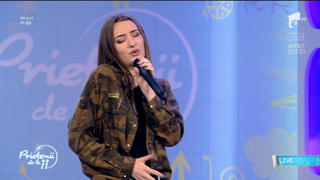 Daria Crișan c&acirc;ntă live melodia &bdquo;Love on the brain&rdquo;