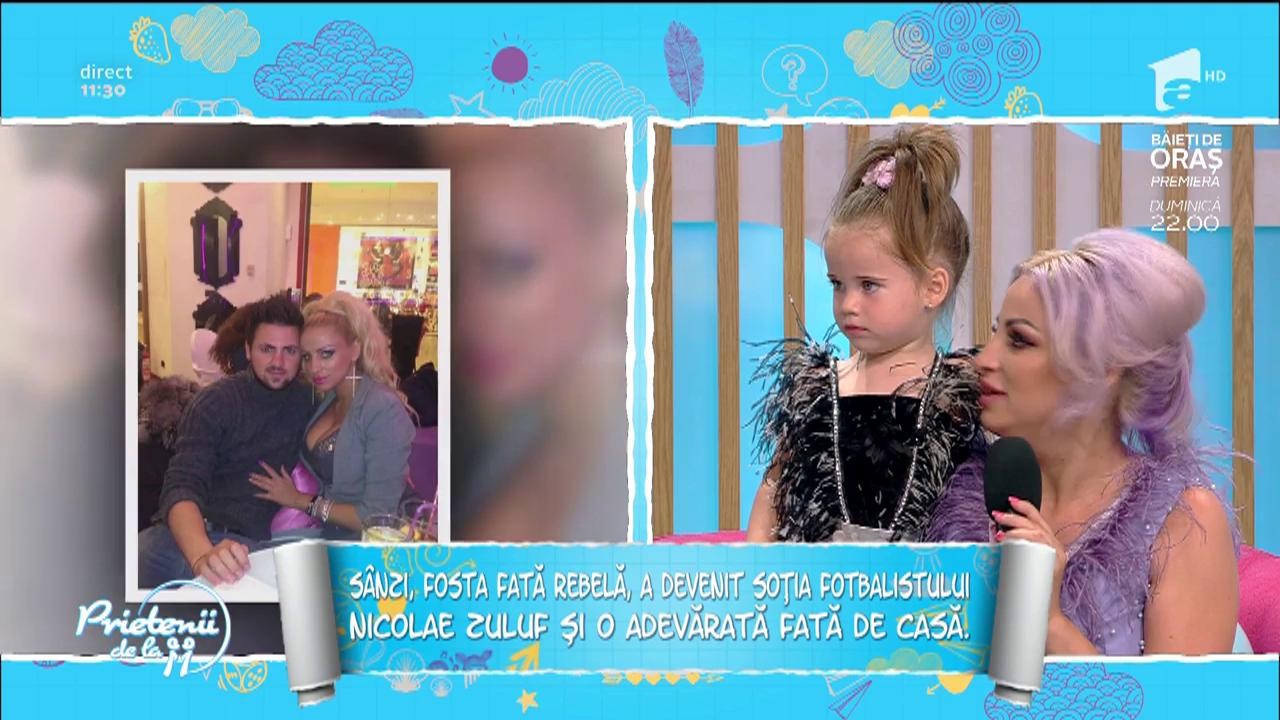 S&acirc;nziana Buruiană, cu fetița la &rdquo;Prietenii de la 11&rdquo;: &rdquo;Eu am fost mai răsfățată dec&acirc;t fetița mea&rdquo;