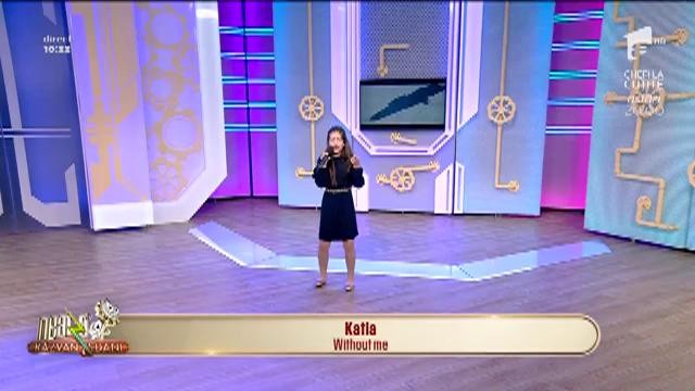 Katia c&acirc;ntă, la Neatza, melodia &bdquo;Without me&rdquo;