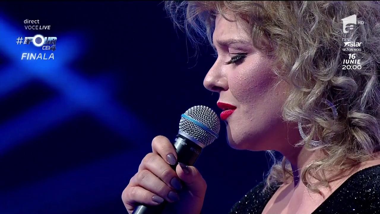 Alexandra Crişan cântă piesa "Caruso", în finala "The Four - Cei 4"!