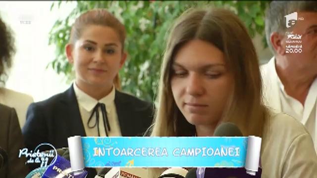 &Icirc;ntoarcerea campioanei. Simona Halep a fost primită cu aplauze pe Stadionul Național