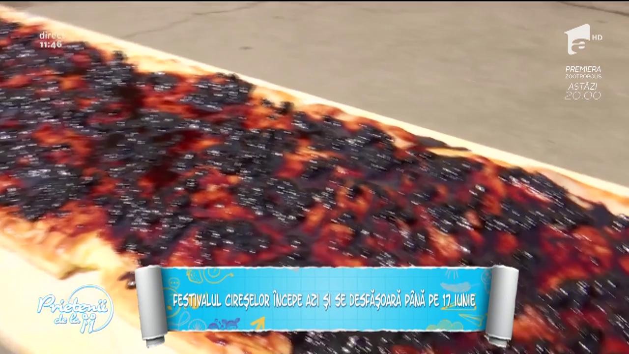 Plăcintă de Cartea Recordurilor, la Festivalul Cireșelor din Parcul Național
