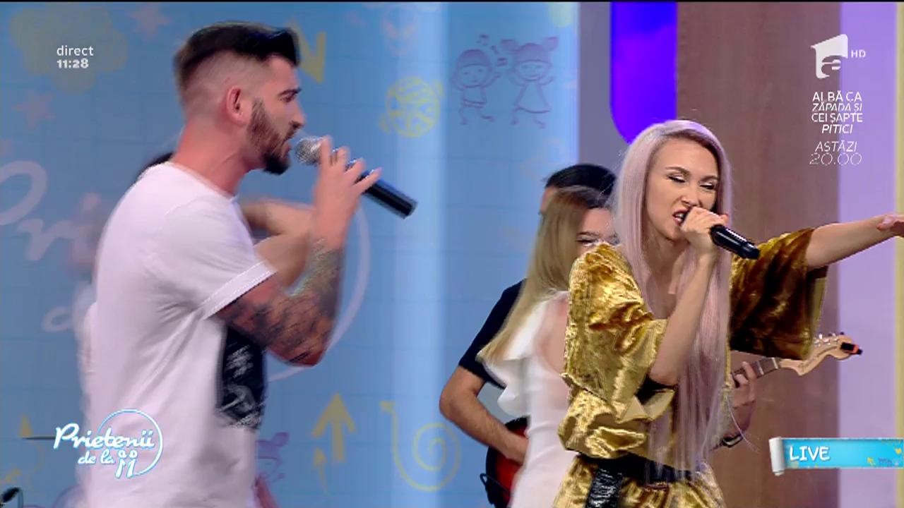 Andreea Bălan feat. Silviu cântă live, la Neatza, melodia „Așa de frumos”