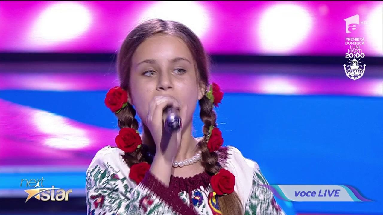 Eliana Agafitei cântă muzică populară la "Next Star"