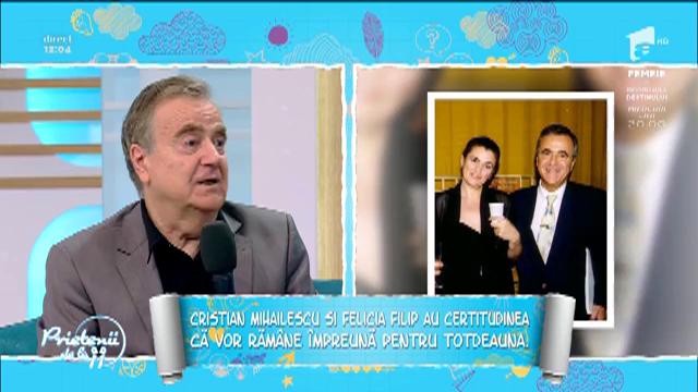 Felicia Filip și Cristian Mihăilescu se iubesc ca în prima zi: "De când ne cunoaștem nu ne-am certat niciodată"