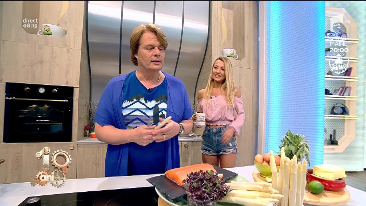 Demonstrație, &icirc;n direct! Vlăduț, bucătarul de la Neatza, ne arată cum se curăță sparanghelul alb!