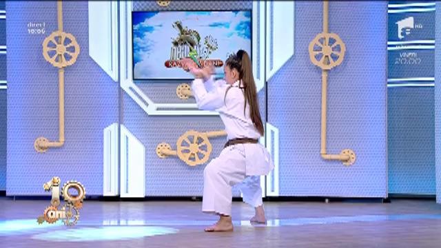 Izabella Constanzo, campioană europeană, demonstrație de karate &icirc;n platourile de la &rdquo;Neatza&rdquo;