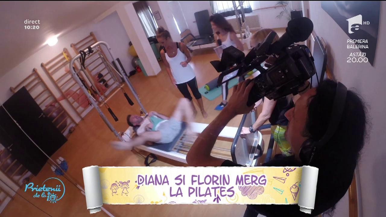 N-ai voie să ratezi! Florin Ristei și Diana Munteanu au făcut show SEXY la pilates!