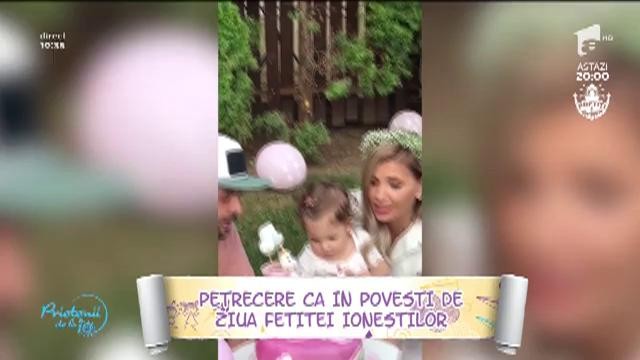 Anamaria și Tudor Ionescu, petrecere ca în povești de ziua fetiței lor