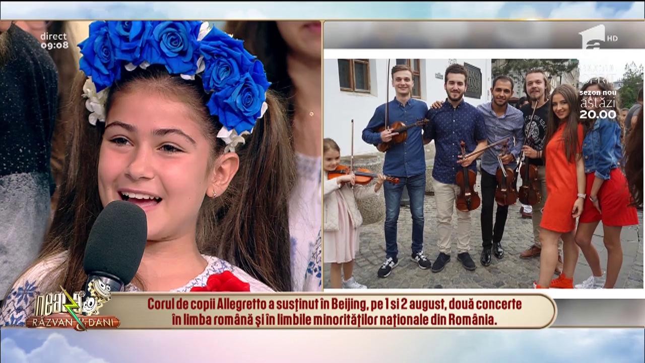 Copiii din corul Allegretto au făcut senzație &icirc;n Beijing, unde au luat premiul cel mare
