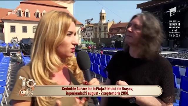 Interviu cu Laurențiu Cazan din Piața Sfatului, unde se desfăşoară Festivalul &rdquo;Cerbul de Aur&rdquo;