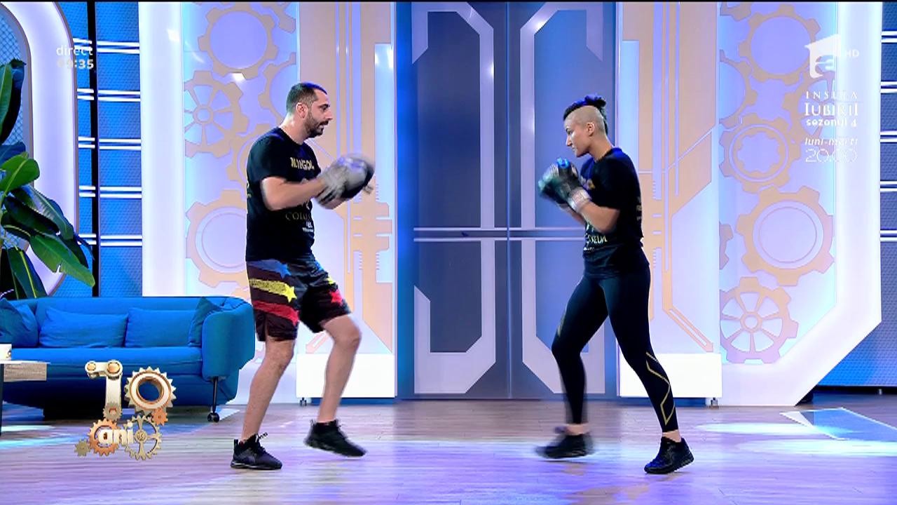 Cristiana &rdquo;Mongol&rdquo;, demonstrație de kickboxing la Neatza