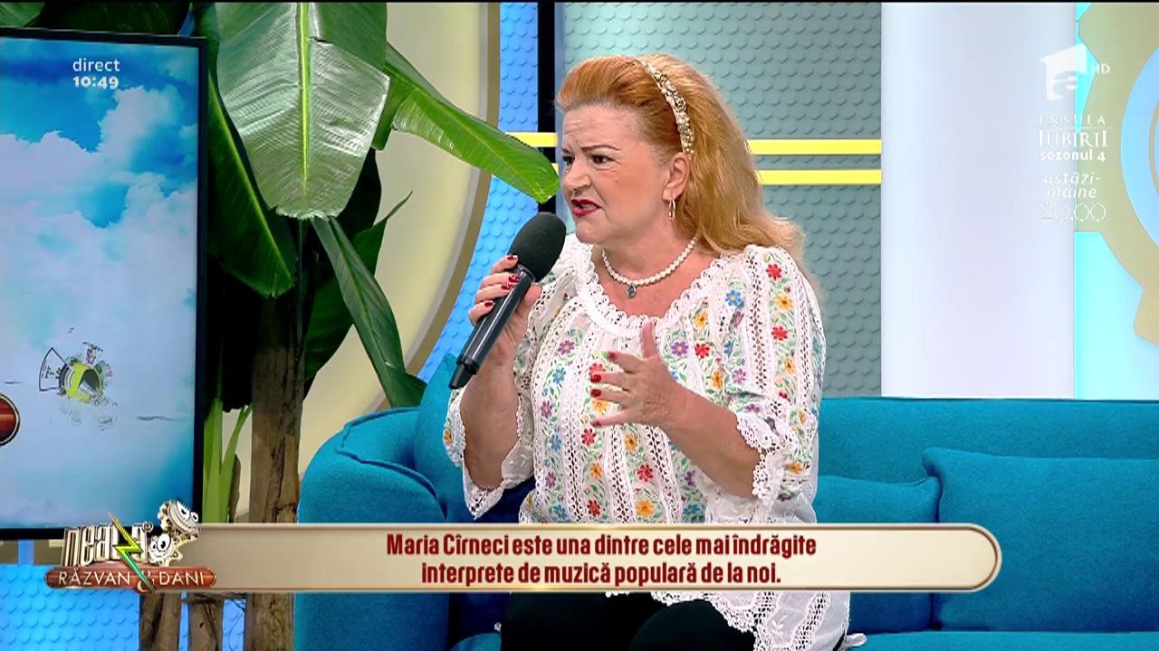 Maria C&acirc;rneci, apariție de senzație la Neatza