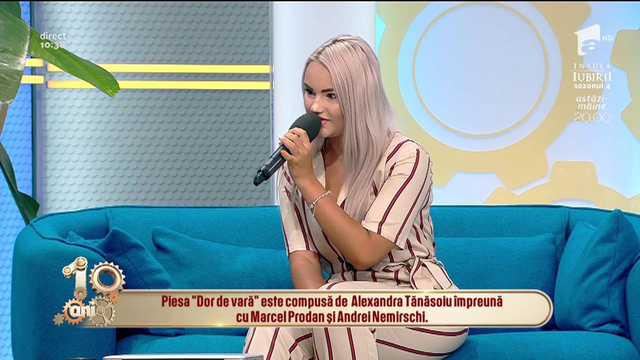 Alexandra Tănăsoiu, pasionată de compus: &rdquo;Am văzut că unii artiști &icirc;și compun singuri piesele, așa că am zis să &icirc;ncerc și eu&rdquo;