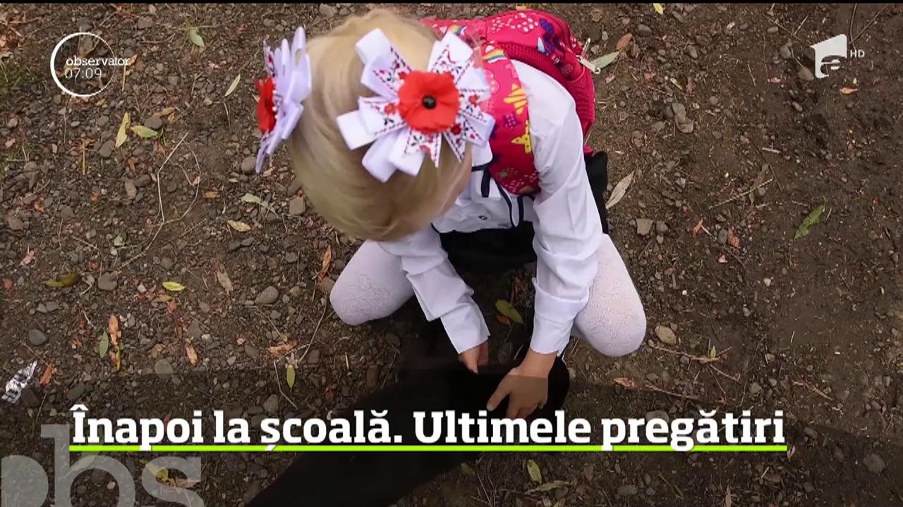 Ultimele pregătiri pentru prima zi de școală