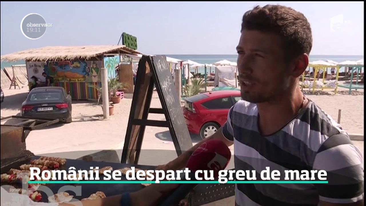 Rom&acirc;nii se despart cu greu de mare
