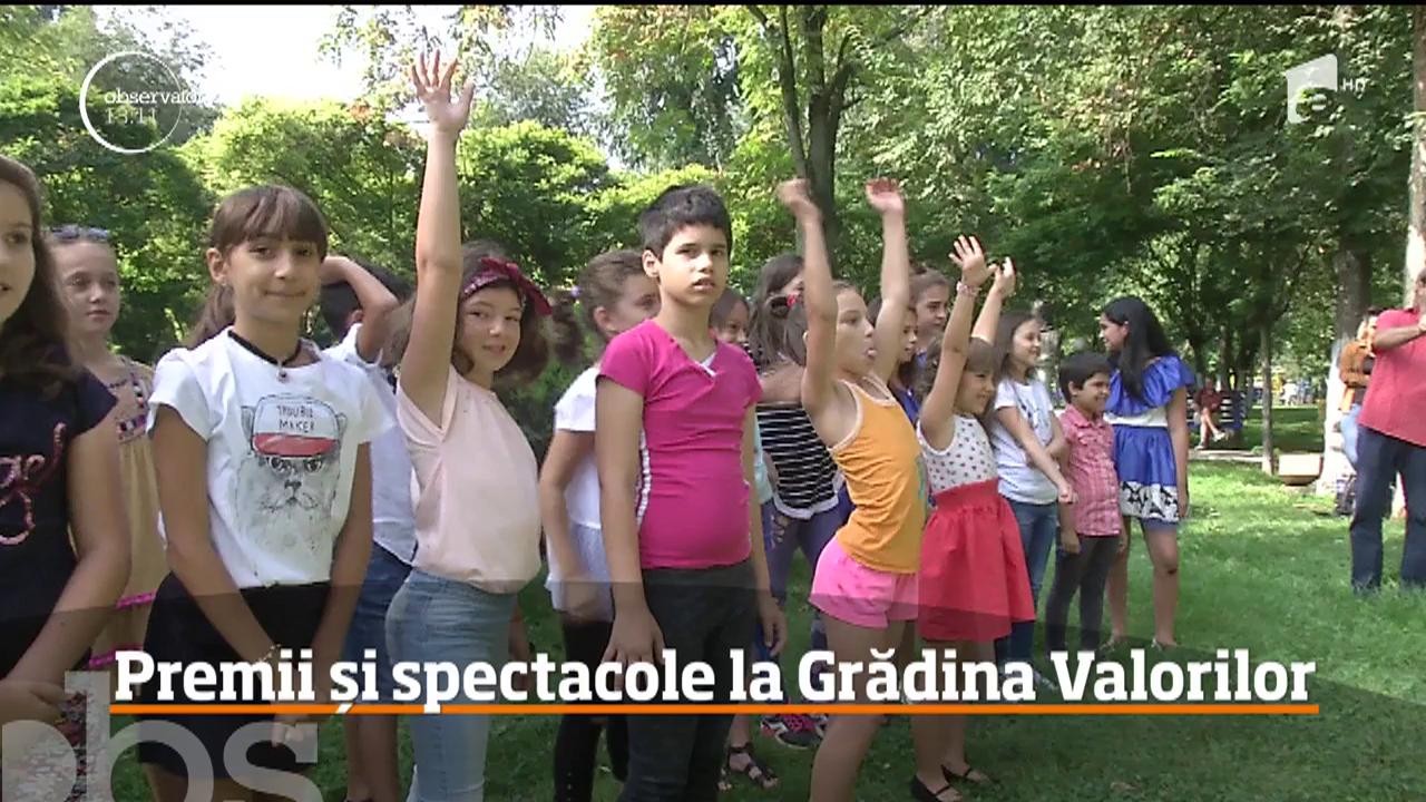 Premii și spectacole la final de vacanță, &icirc;n grădina Valorilor Rom&acirc;nești