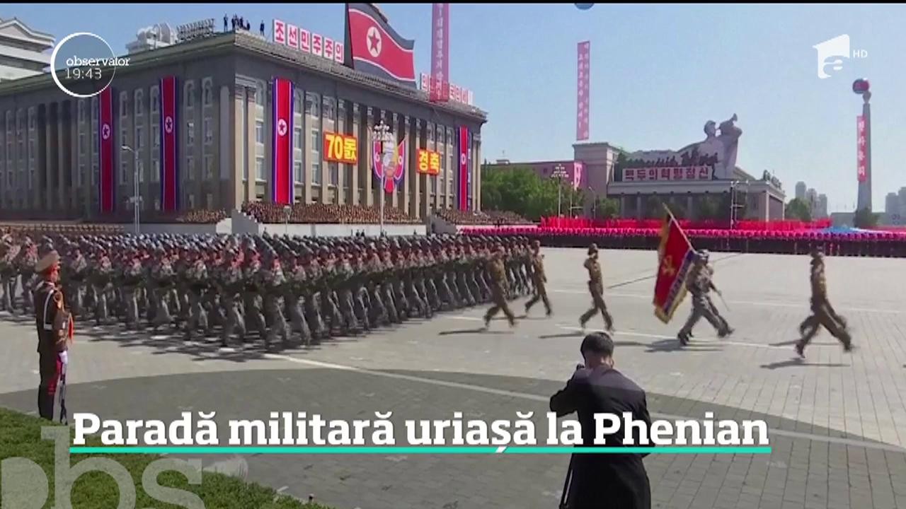 Coreea de Nord a marcat 70 de ani de la &icirc;nfiinţarea ţării cu tradiţională paradă militară